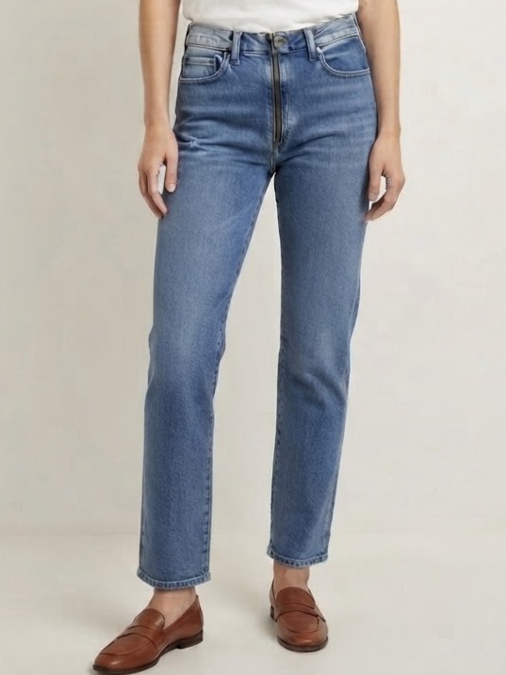Pistola Sz 27 Charlie Zip Crotch Straight Leg Denim Jeans
